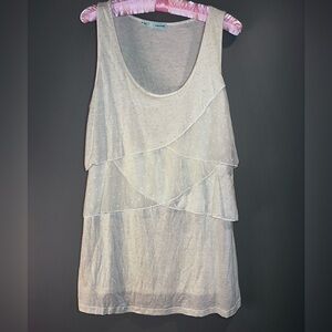 Maurices Cream Layered Tank Top